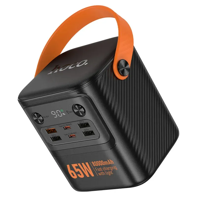 imgi_14_hoco-j152-pro-tough-pd65w-power-bank-80000mah-output Hoco J152 Pro 80000mAh Power Bank, 65W PD Fast Charging, LED Lamp - view 5