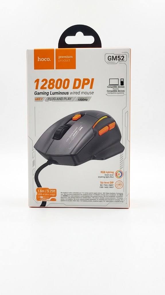 1 Hoco GM52 Reddy RGB Gaming Wired Mouse - view 2