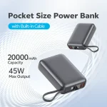 QCY PB20A 45W PD 20000mAh Fast Charging Powerbank - view 6