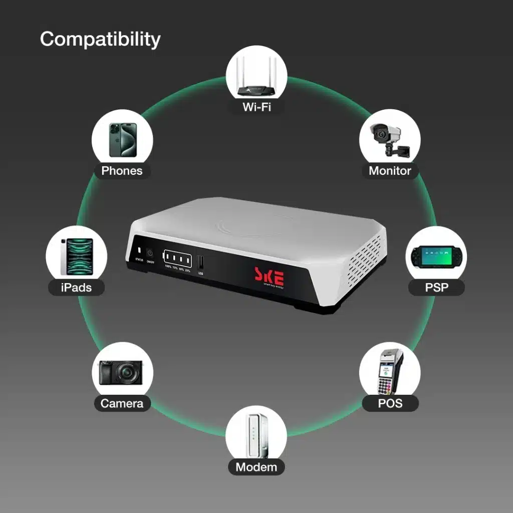 SKE-POE-36E-LFP-Mini-DC-UPS-4 SKE POE-36E-LFP 20,000mAh Mini DC UPS - 36W High Power Backup with LiFePO4 Battery (5V9V12V 3A)SKE POE-36E-LFP 20,000... - view 2