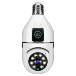 Dual Lens V380 Pro PTZ Bulb IP Night Vision Camera