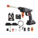 High-Pressure Car Wash Spray Gun Machine with Rechargeable 2 Batteries